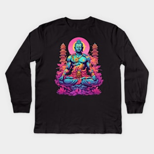 Neon Buddha Kids Long Sleeve T-Shirt